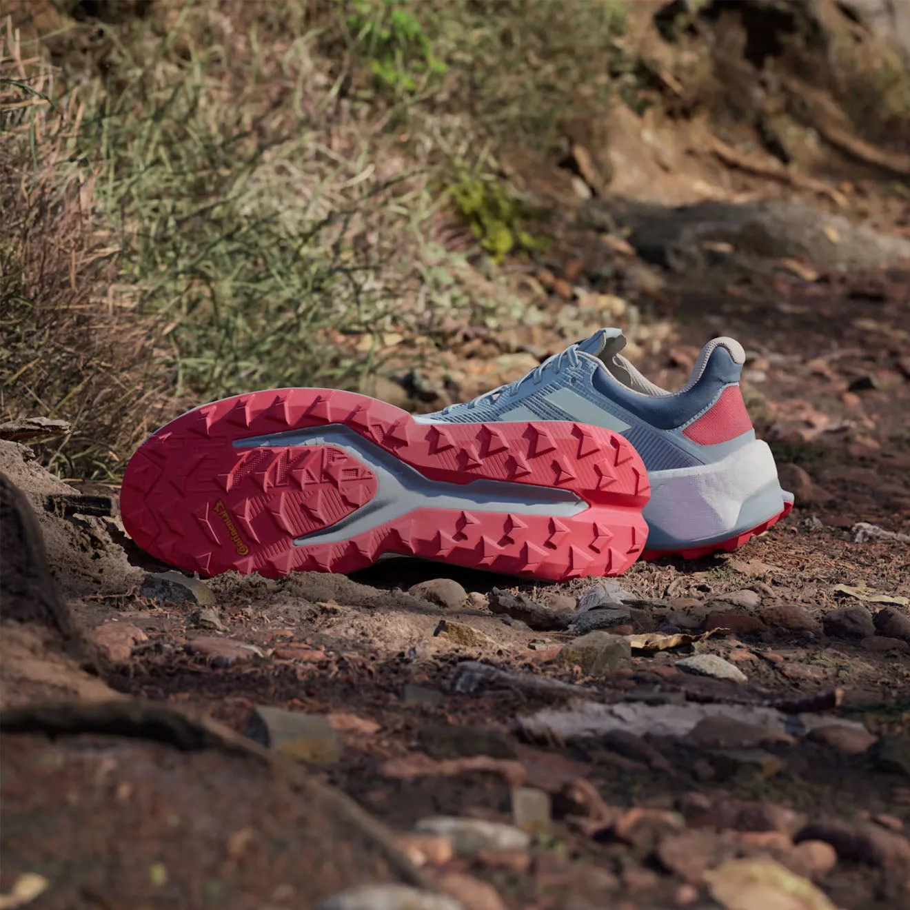 #1 Best Seller: Adidas Terrex Soulstride Ultra Trail Running Shoes Magic Grey / Linen Green / Pure Ruby  Almost Gone!