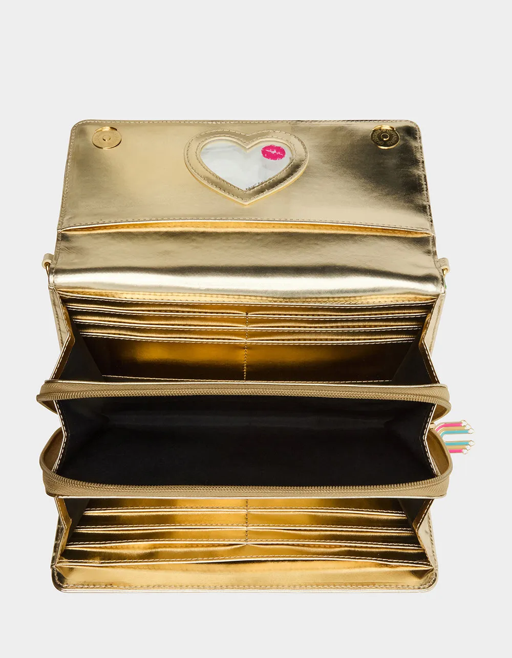 AMERICAN PRIDE WALLET ON CHAIN MULTI Betsey Johnson