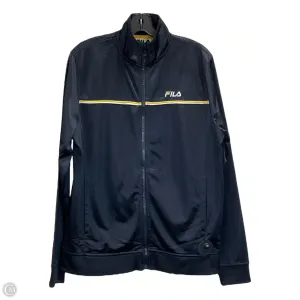 Athletic Jacket By Fila In Black, Size: M
