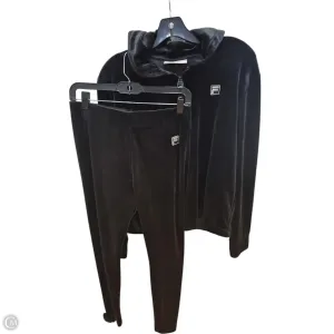 Athletic Pants 2pc By Fila In Black, Size: L