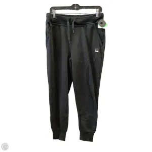 Athletic Pants By Fila In Black, Size: M
