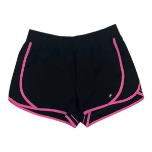 Athletic Shorts By Fila In Black & Pink, Size:L