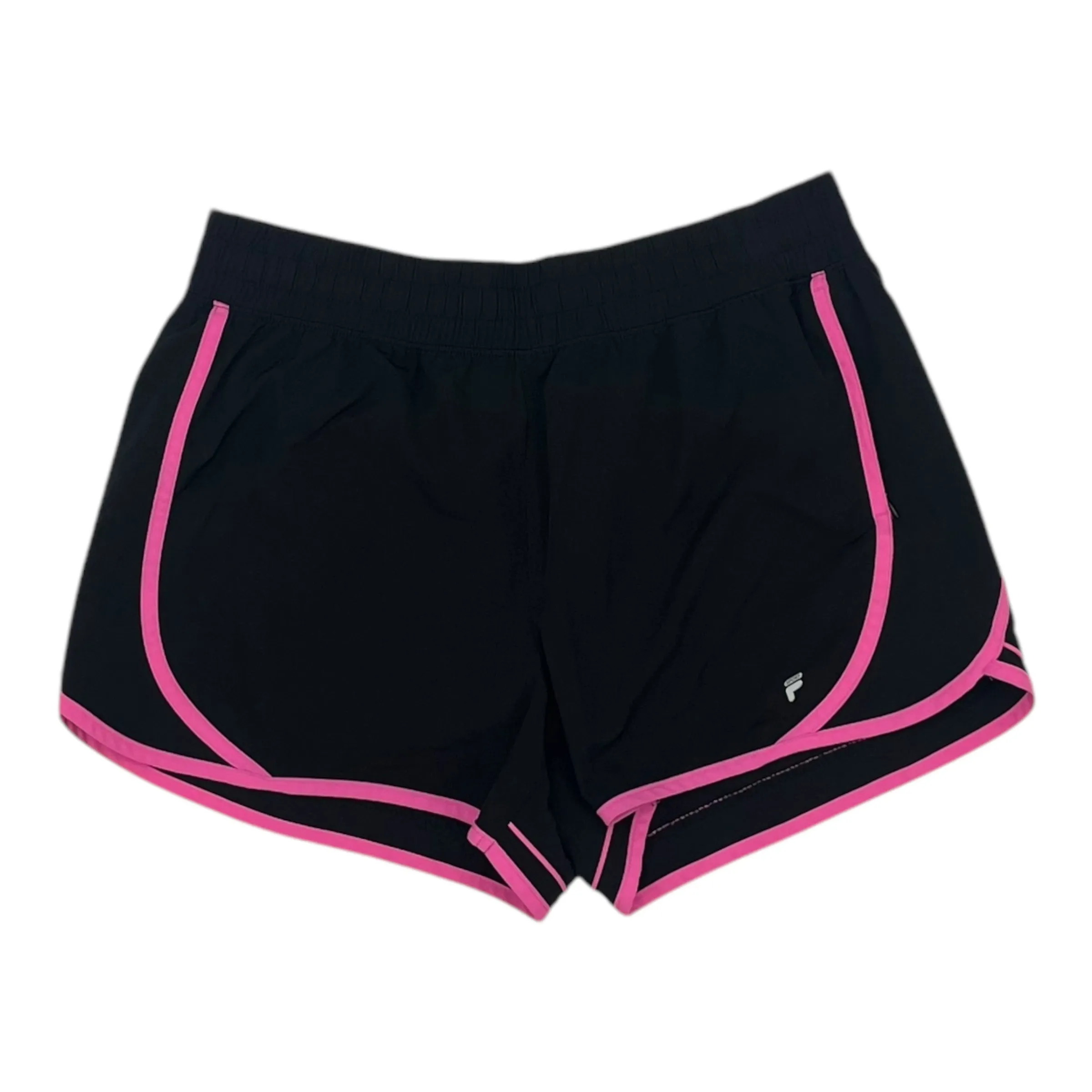 Athletic Shorts By Fila In Black & Pink, Size:L