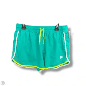Athletic Shorts By Fila In Green, Size: L