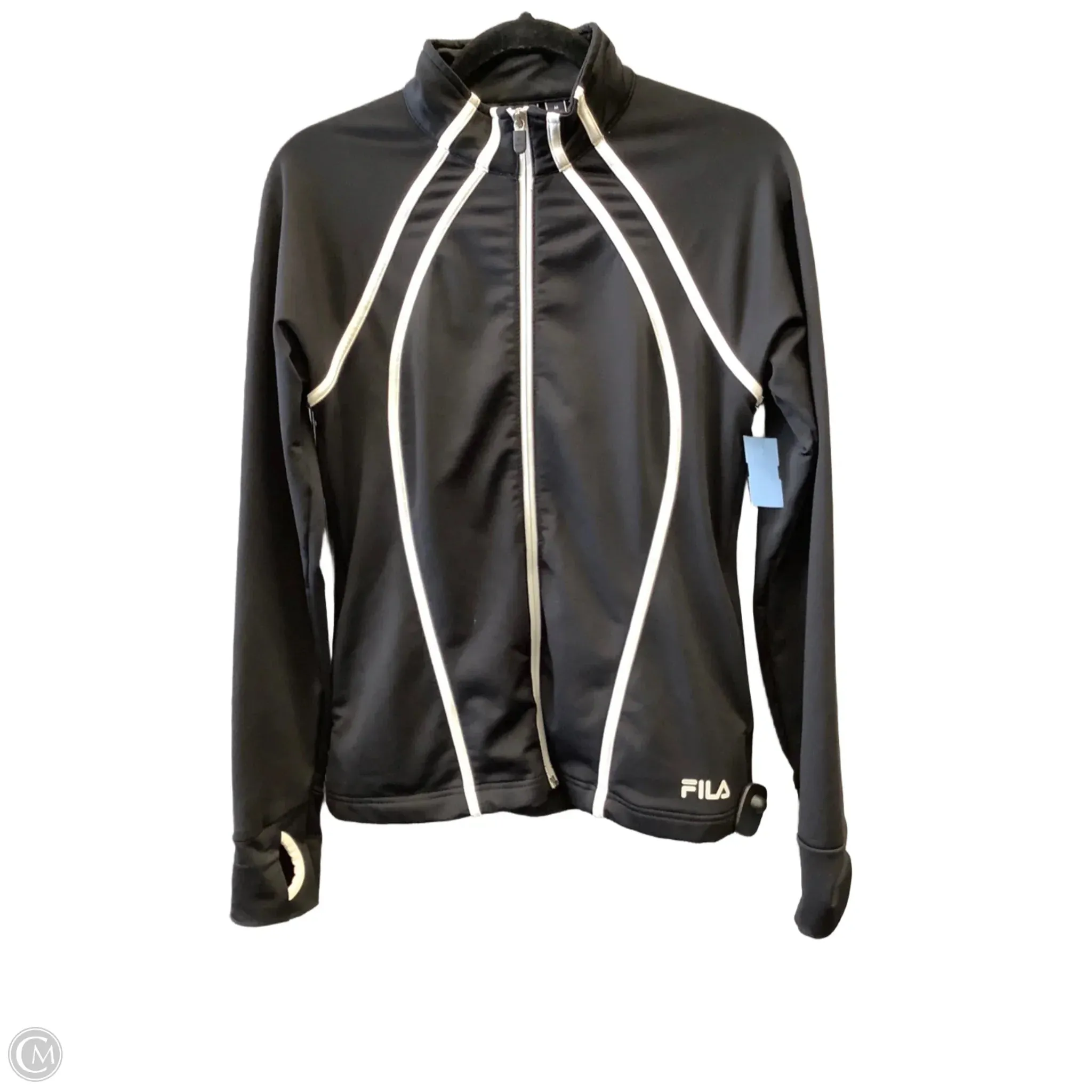 Athletic Sweatshirt Collar By Fila In Black, Size: M