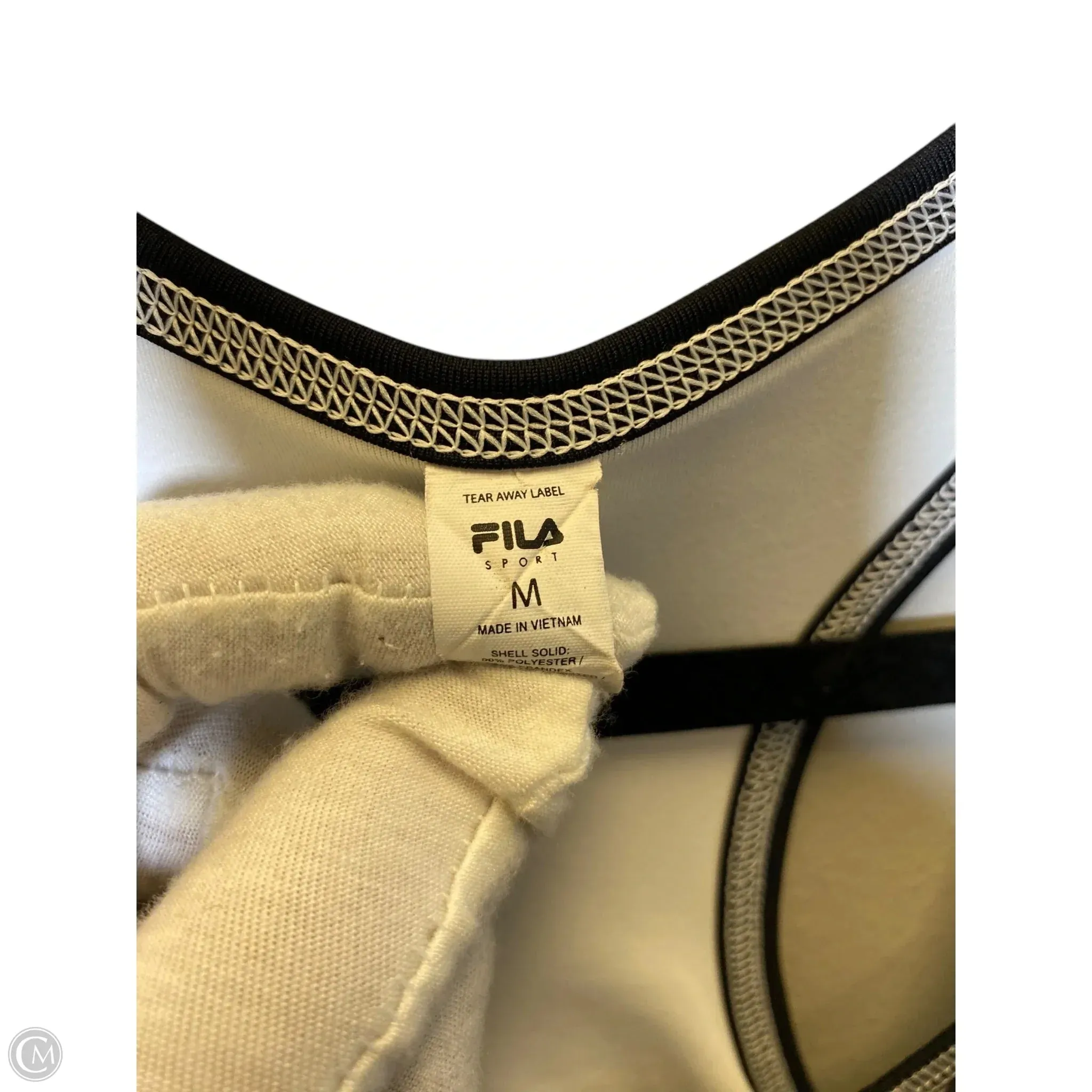 Athletic Tank Top By Fila In Black, Size: M
