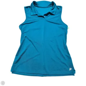 Athletic Tank Top By Fila In Blue, Size: L