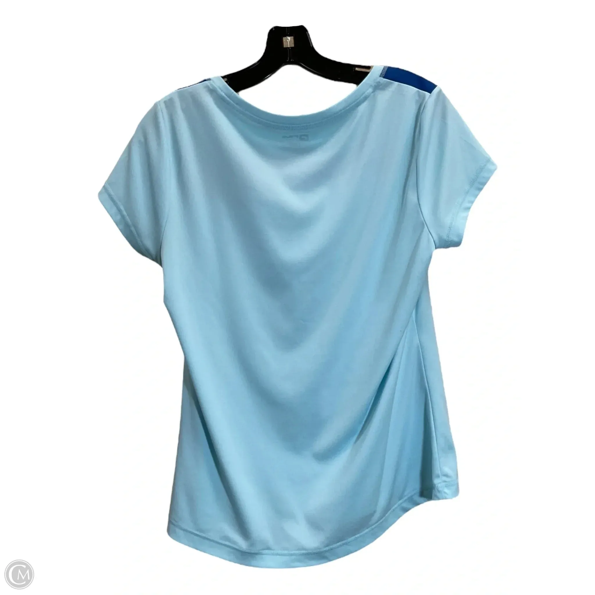 Athletic Top Short Sleeve By Fila In Blue, Size: M