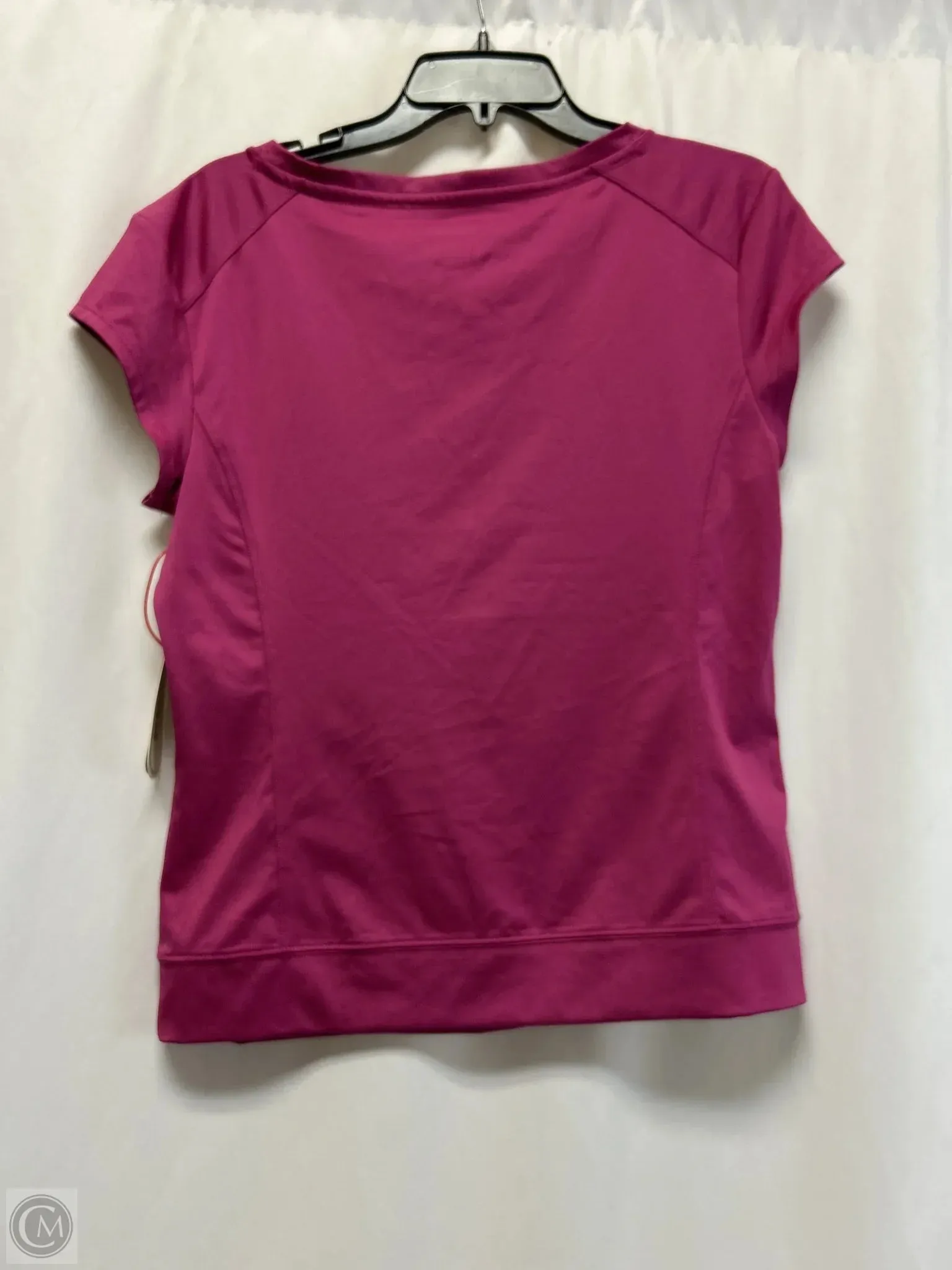 Athletic Top Short Sleeve By Fila In Pink, Size: L