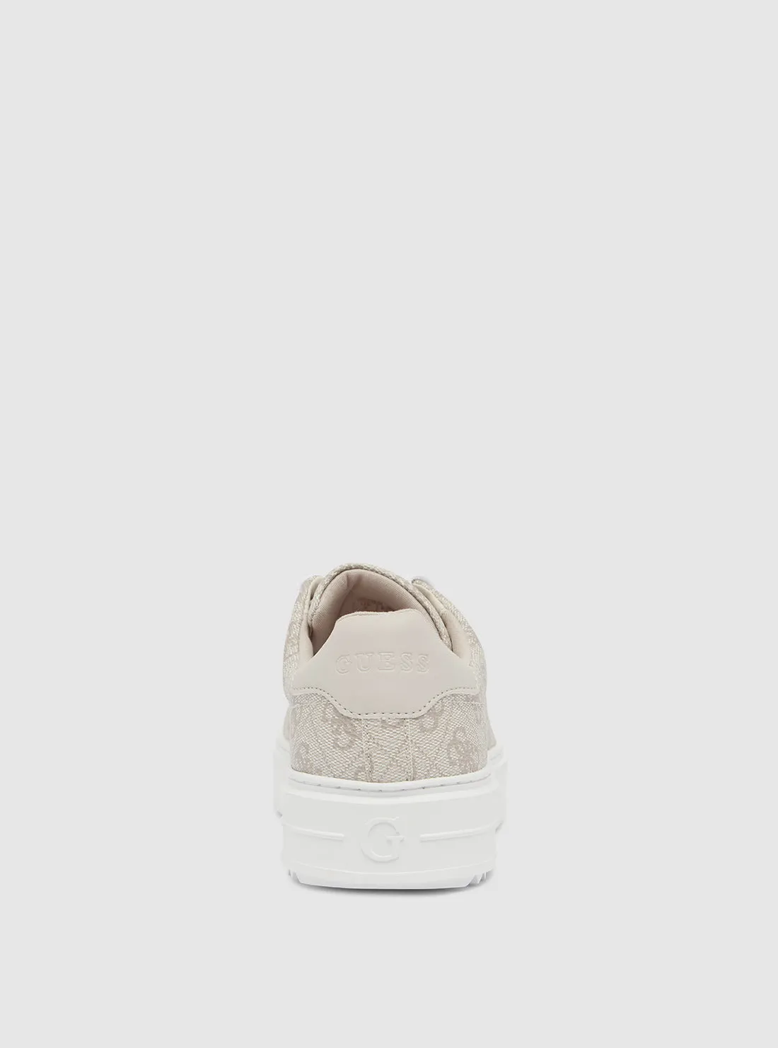 Beige Logo Denesa Chunky Low-Top Sneakers Guess