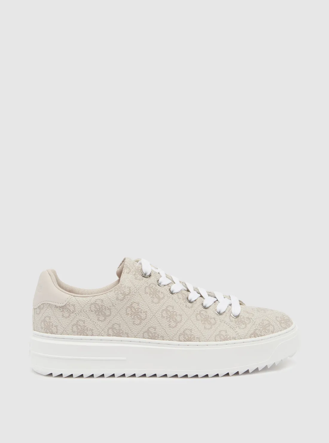 Beige Logo Denesa Chunky Low-Top Sneakers Guess