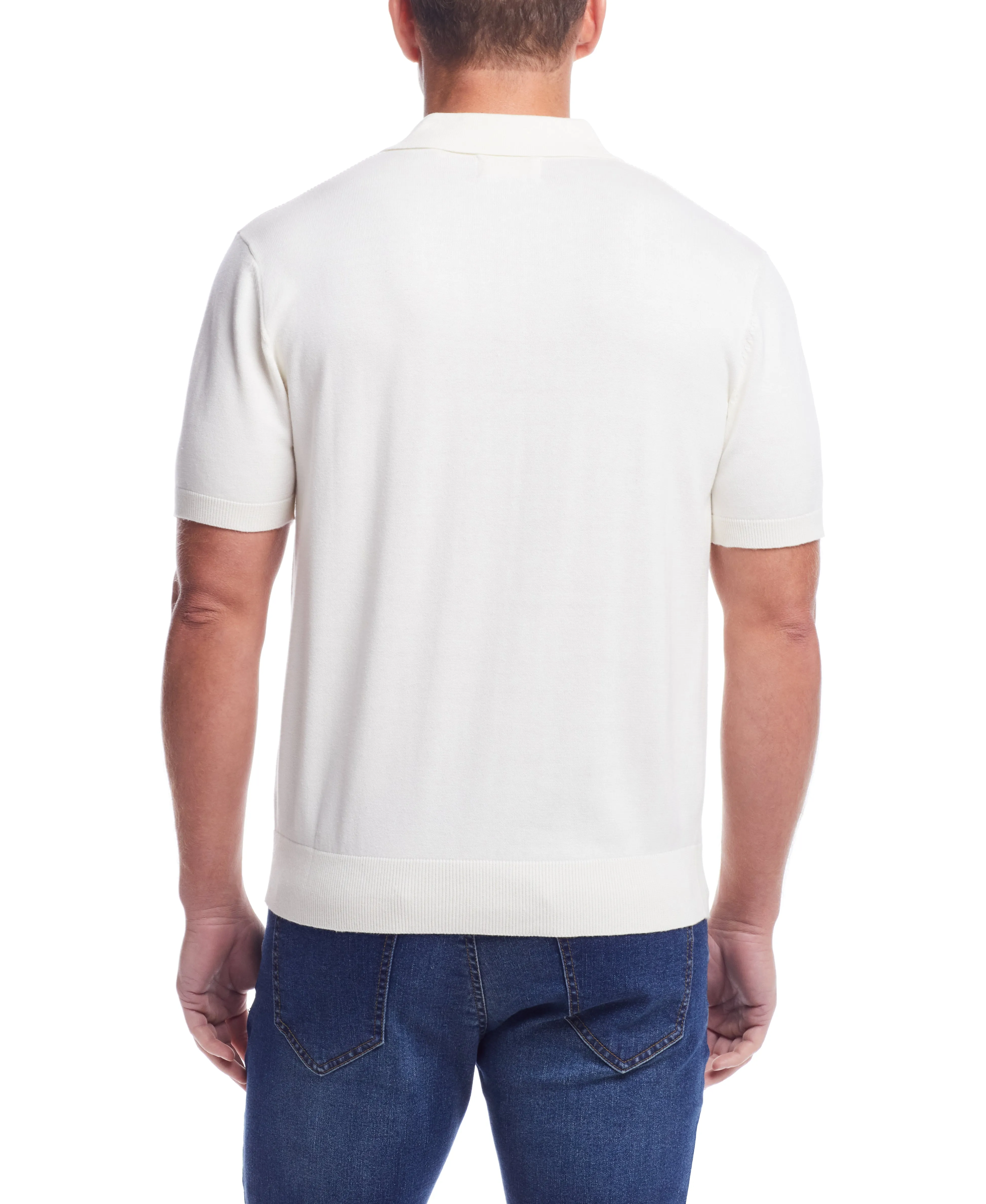BestSelling Weatherproof Vintage Men's Short Sleeves Polo Sweater  Today Only!