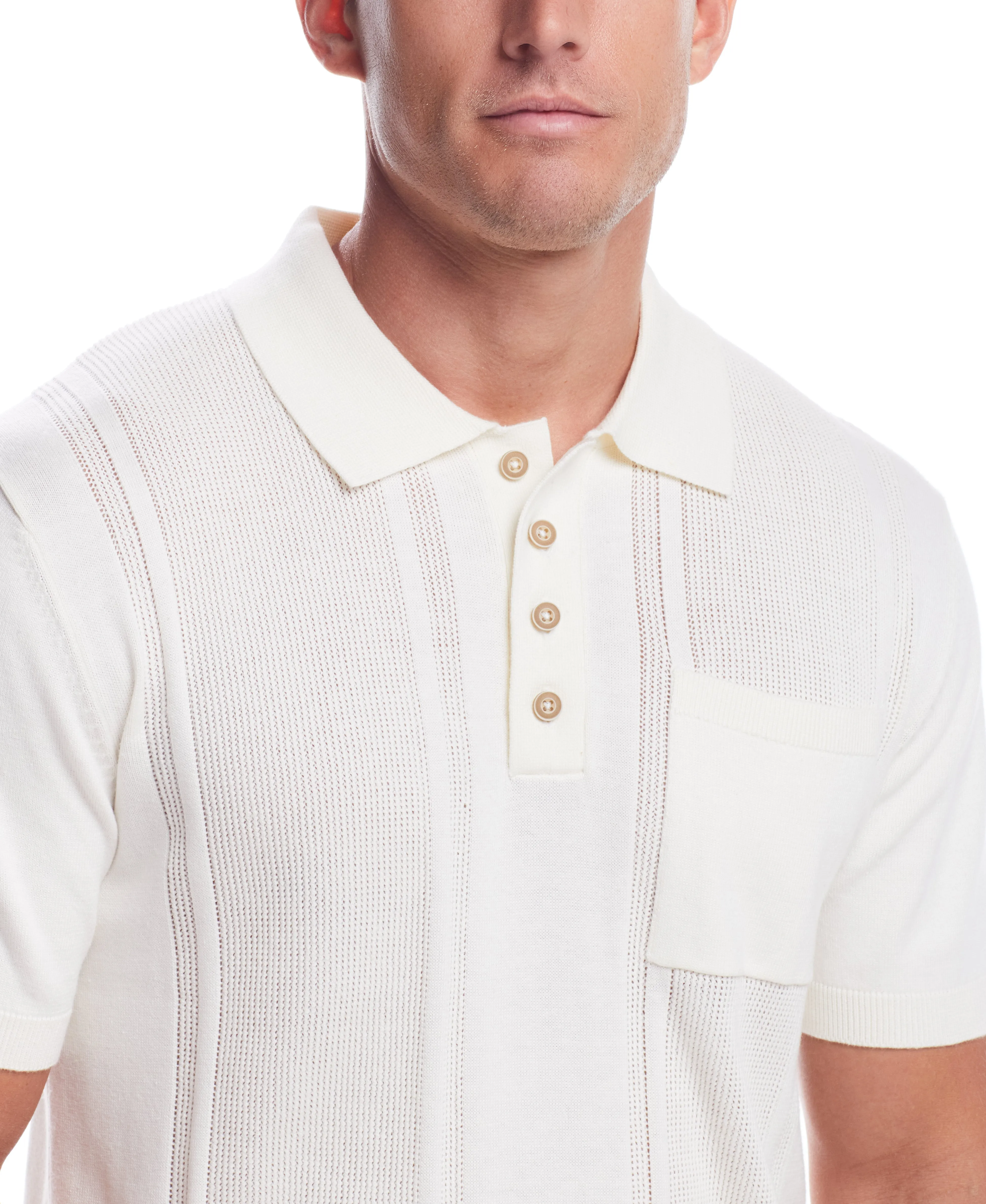 BestSelling Weatherproof Vintage Men's Short Sleeves Polo Sweater  Today Only!