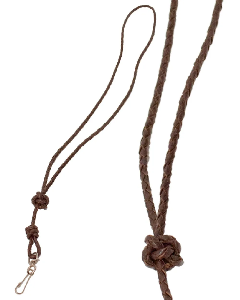 Bisley Plaited Leather Lanyard