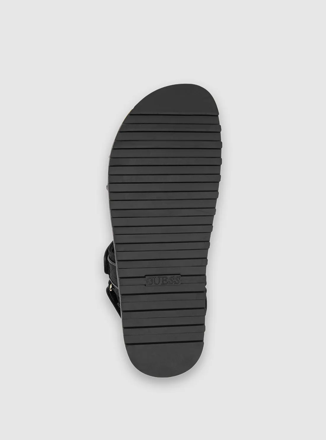 Black Fadison Strap Sandal Guess