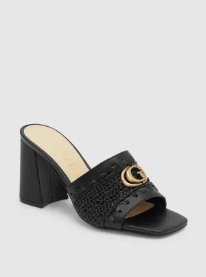 Black Gellian Block Heels Guess