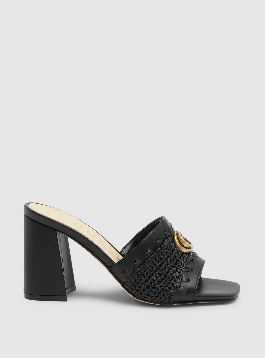 Black Gellian Block Heels Guess