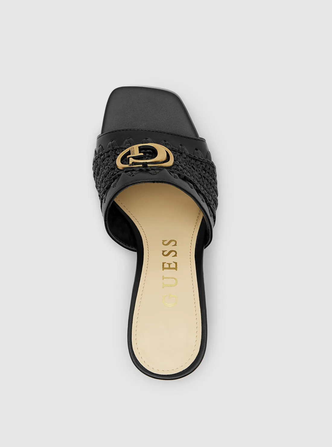 Black Gellian Block Heels Guess