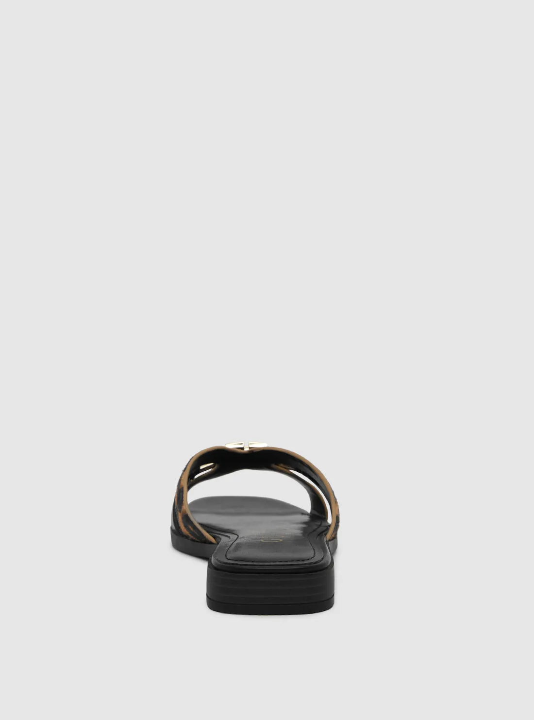 Black Tan Realla Sandals Guess