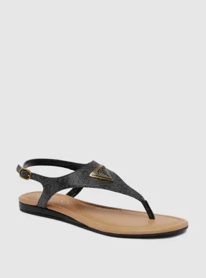 Black Unali Sandal Guess