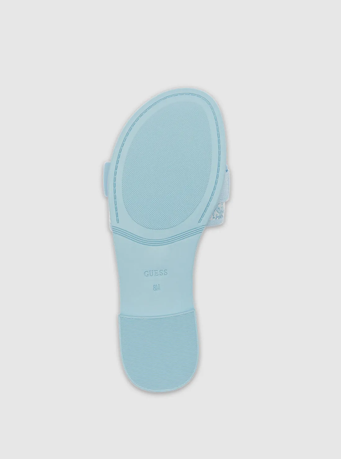 Blue Elyze Slide Sandals Guess