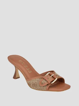 Brown Dista Kitten Heel Guess