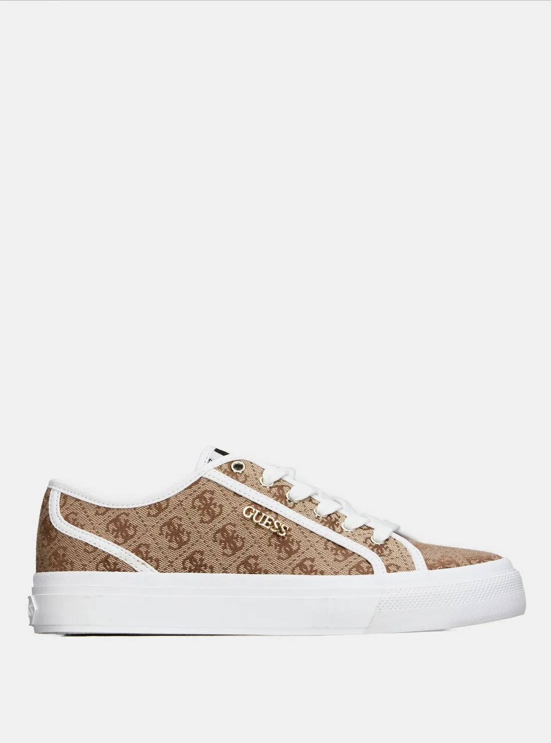 Brown Logo Jelexa Low Top Sneakers Guess