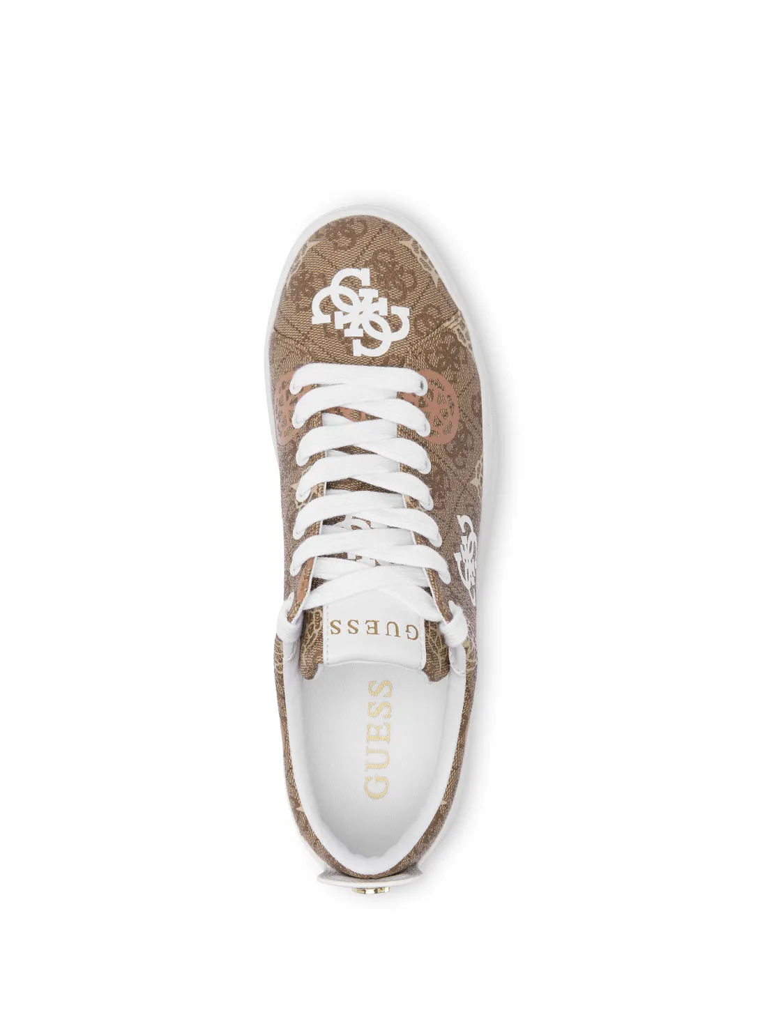 Brown Quattro G Gianele Low-Top Sneakers Guess
