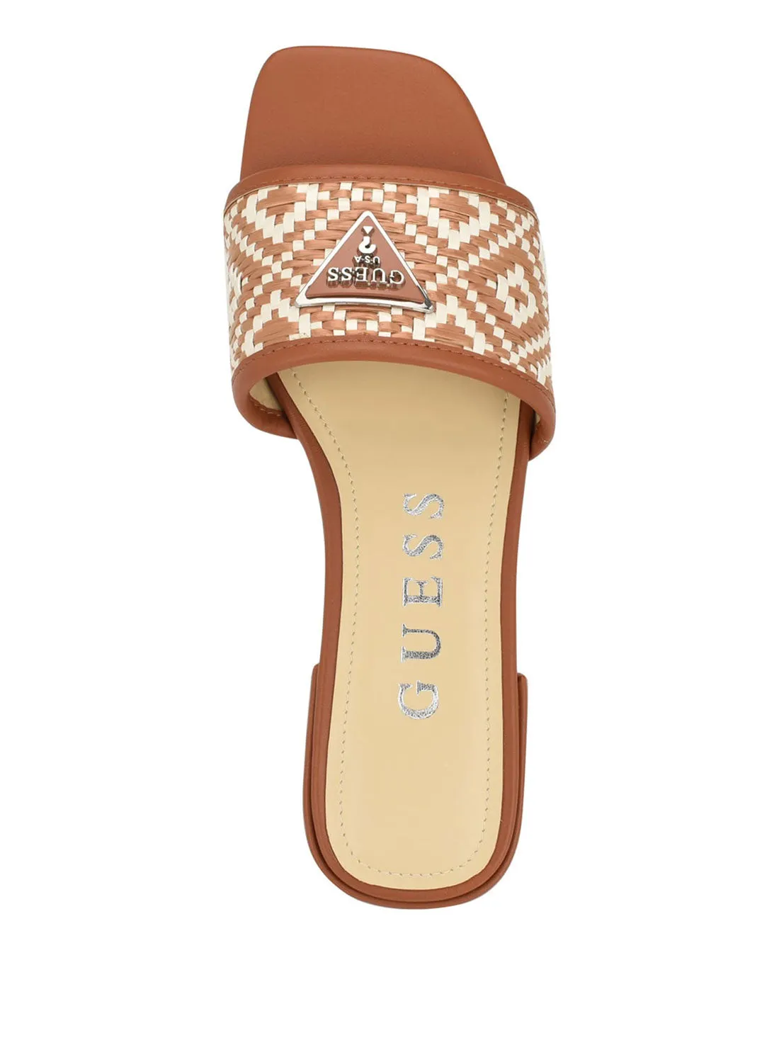 Brown Tamsen Slide Sandal Guess