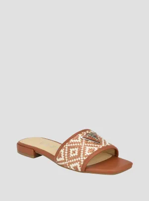 Brown Tamsen Slide Sandal Guess