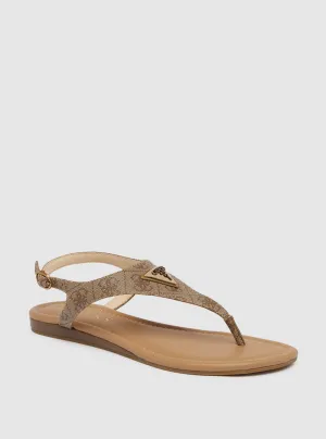 Brown Unali Sandal Guess