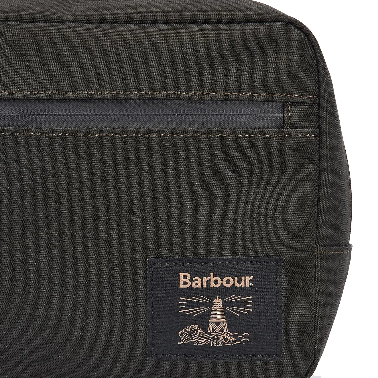 Clearance Price Barbour Field Canvas Washbag Olive/Black  Ends Soon!