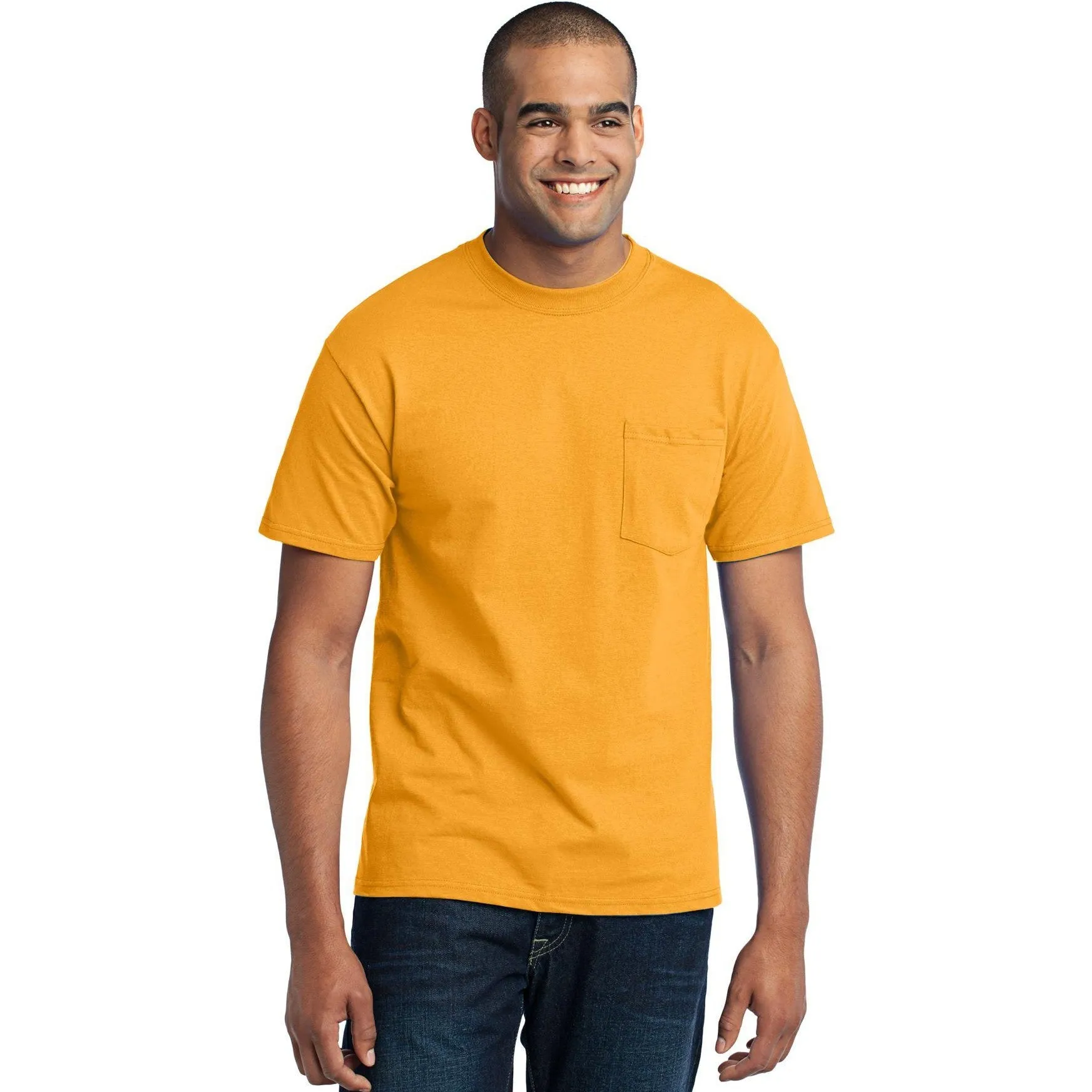 CLOSEOUT - Port & Company Tall Core Blend Pocket Tee