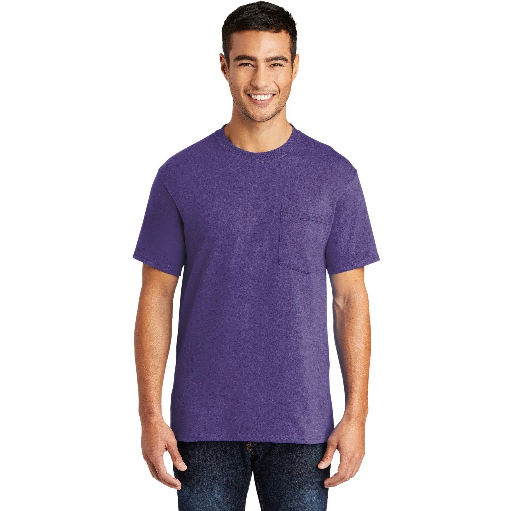 CLOSEOUT - Port & Company Tall Core Blend Pocket Tee