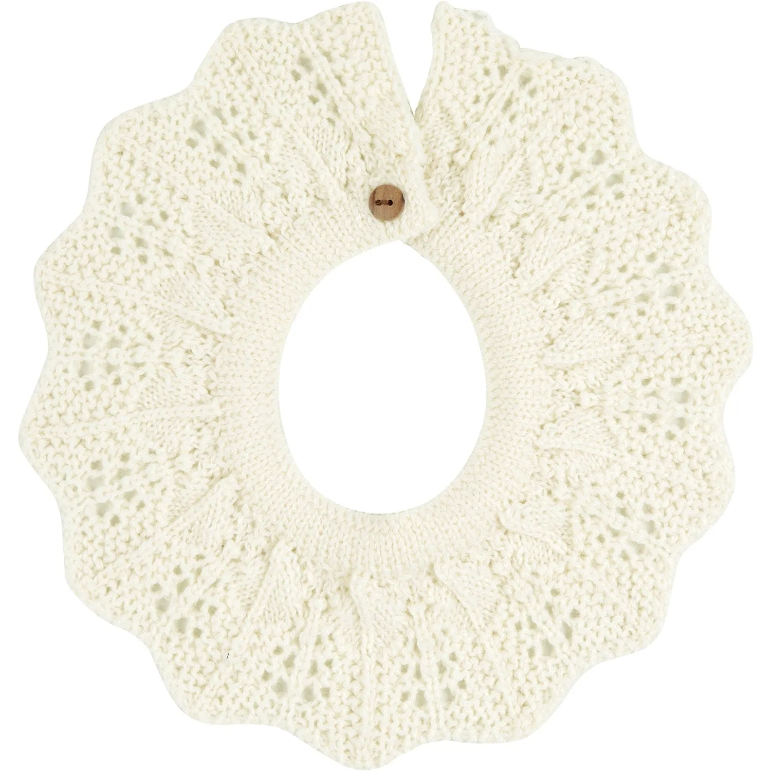 Cndor Off-White Merino Wool Blend Openwork
