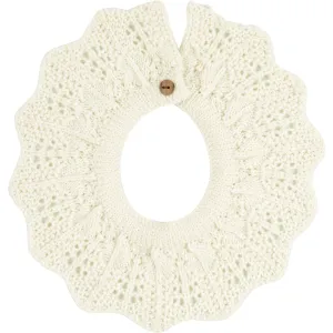 Cndor Off-White Merino Wool Blend Openwork