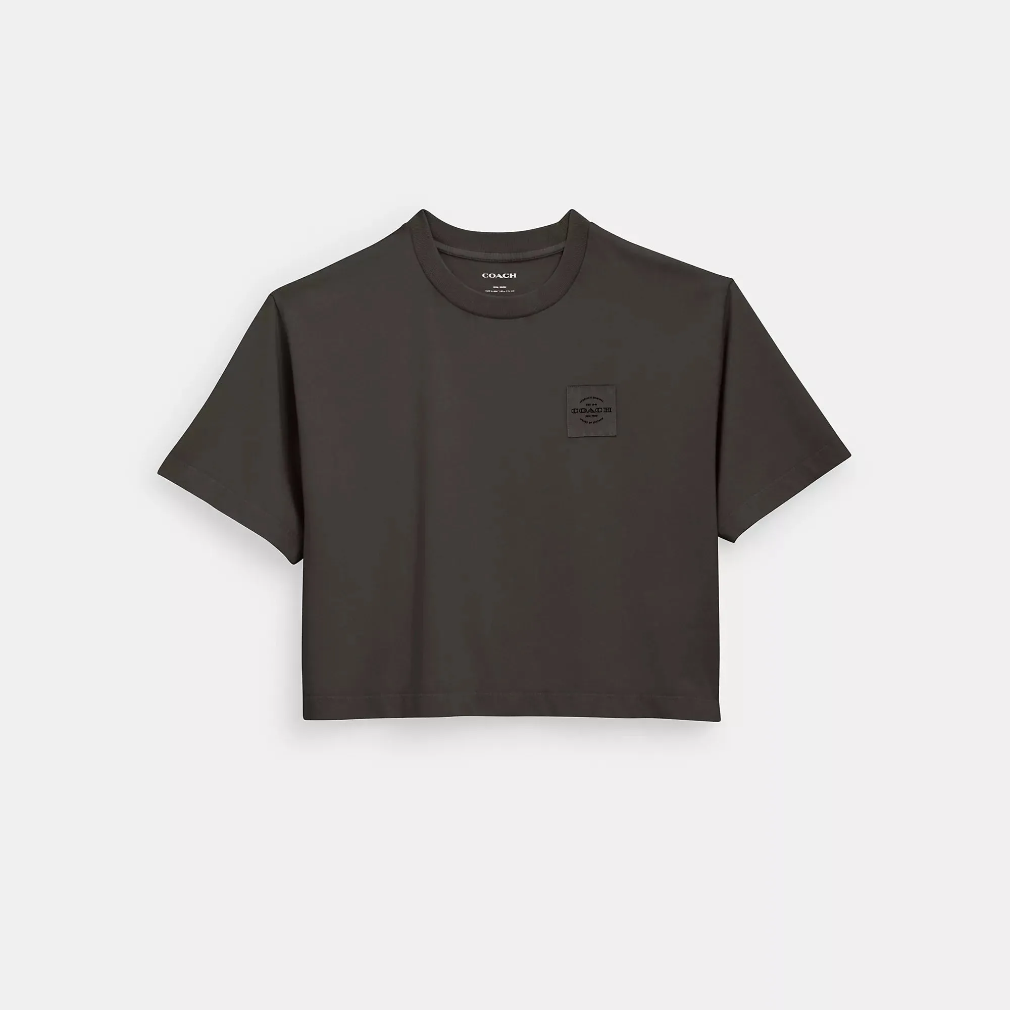 Coach Outlet Garment Dye Cropped T Shirt