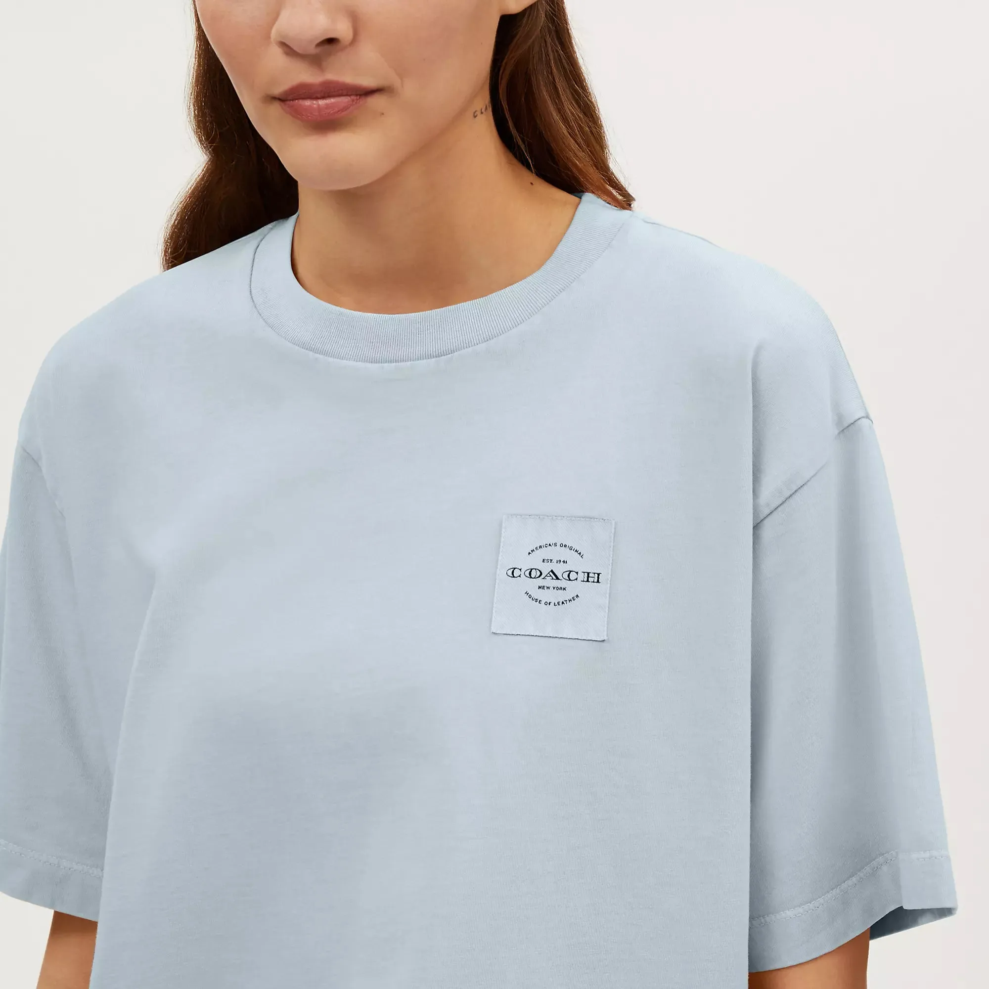 Coach Outlet Garment Dye Cropped T Shirt