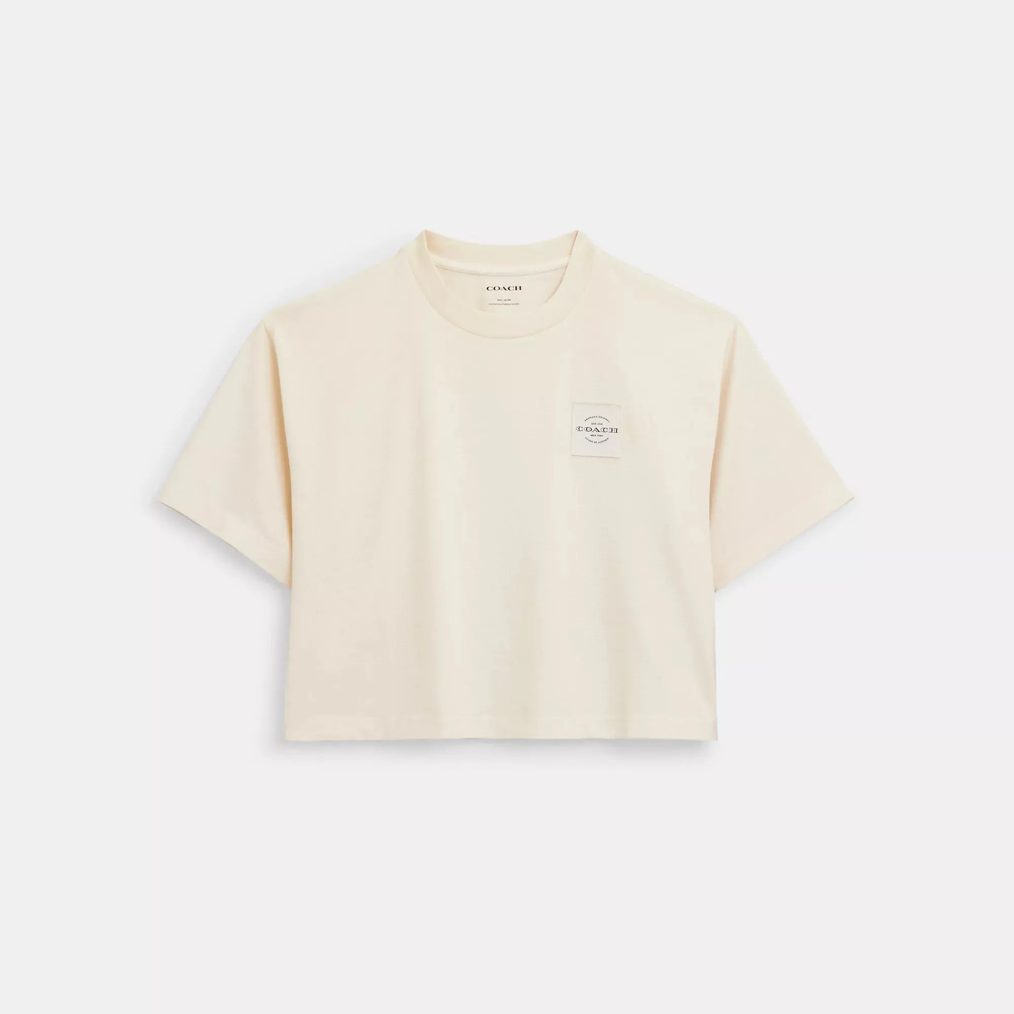 Coach Outlet Garment Dye Cropped T Shirt