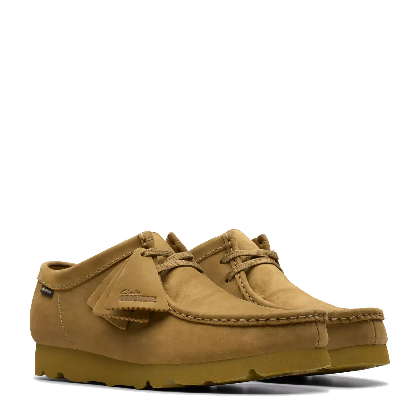 Customer Favorite Clarks Originals Wallabee GTX Shoe Oakmoss Nubuck  Last Chance!
