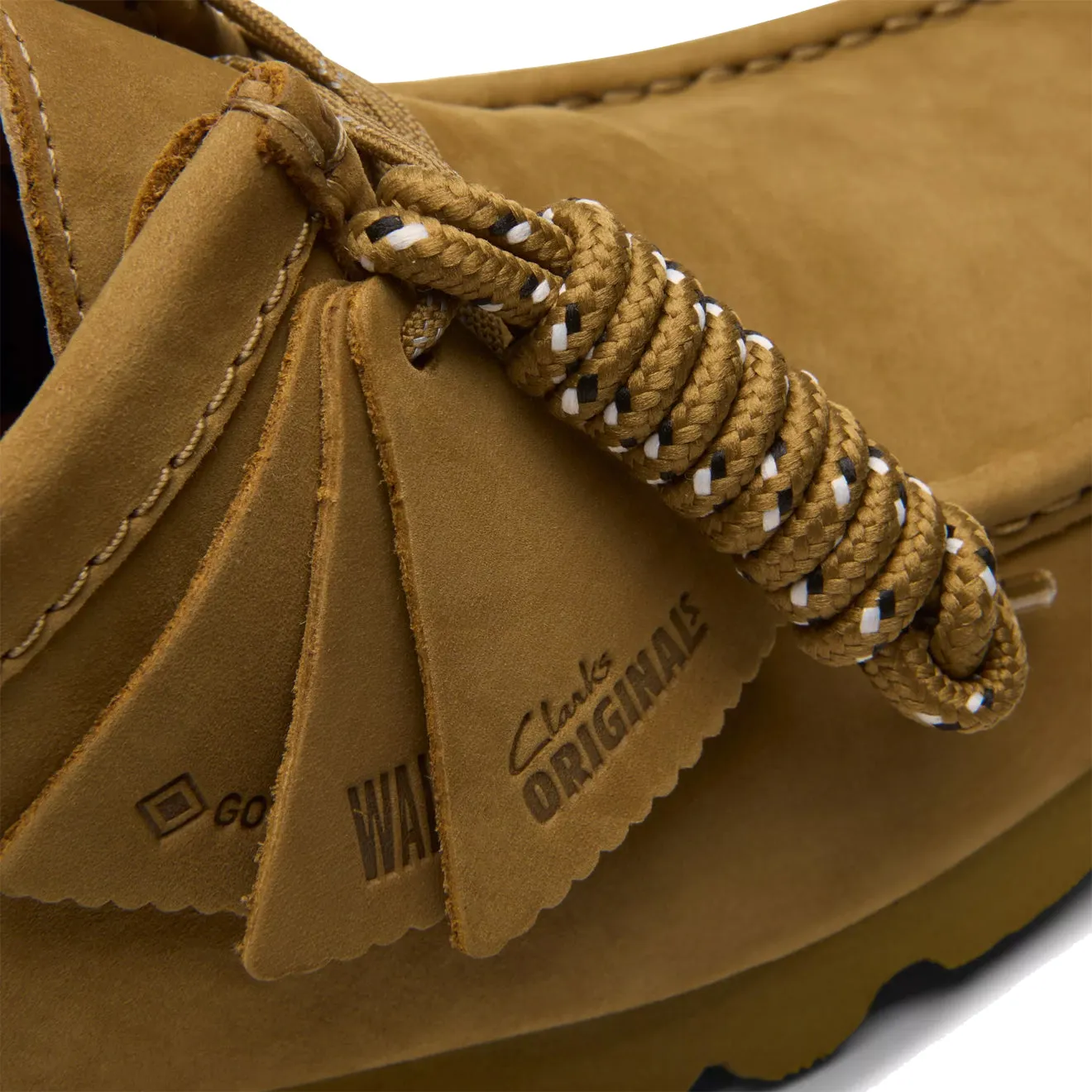 Customer Favorite Clarks Originals Wallabee GTX Shoe Oakmoss Nubuck  Last Chance!
