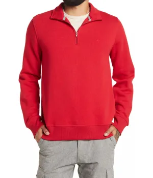 Customer Favorite Quarter Zip Luxe Fleece Pullover Deep Red  Last Few Pieces!