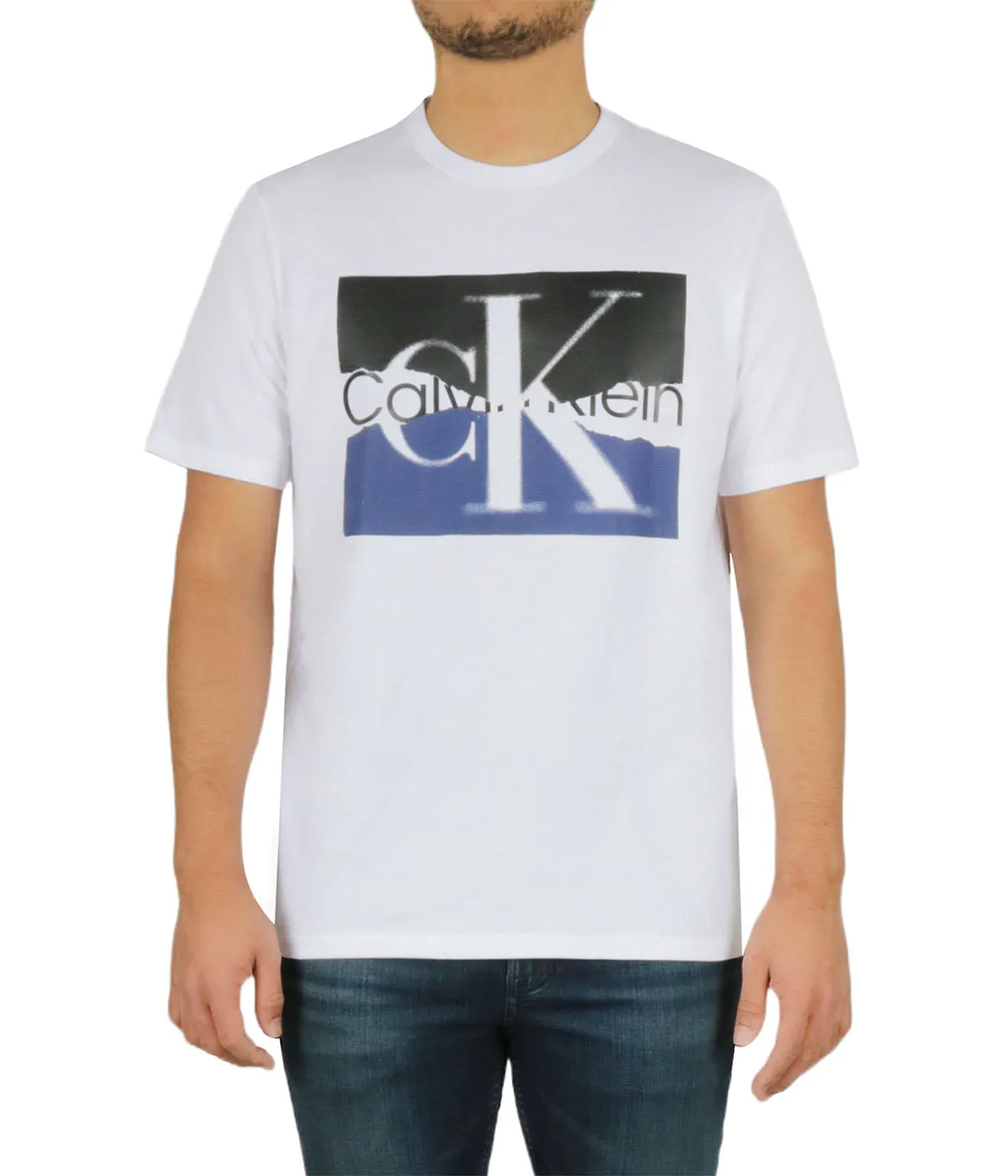 Customer Favorite Short Sleeves Torn Logo Crew Tee  Going Fast!