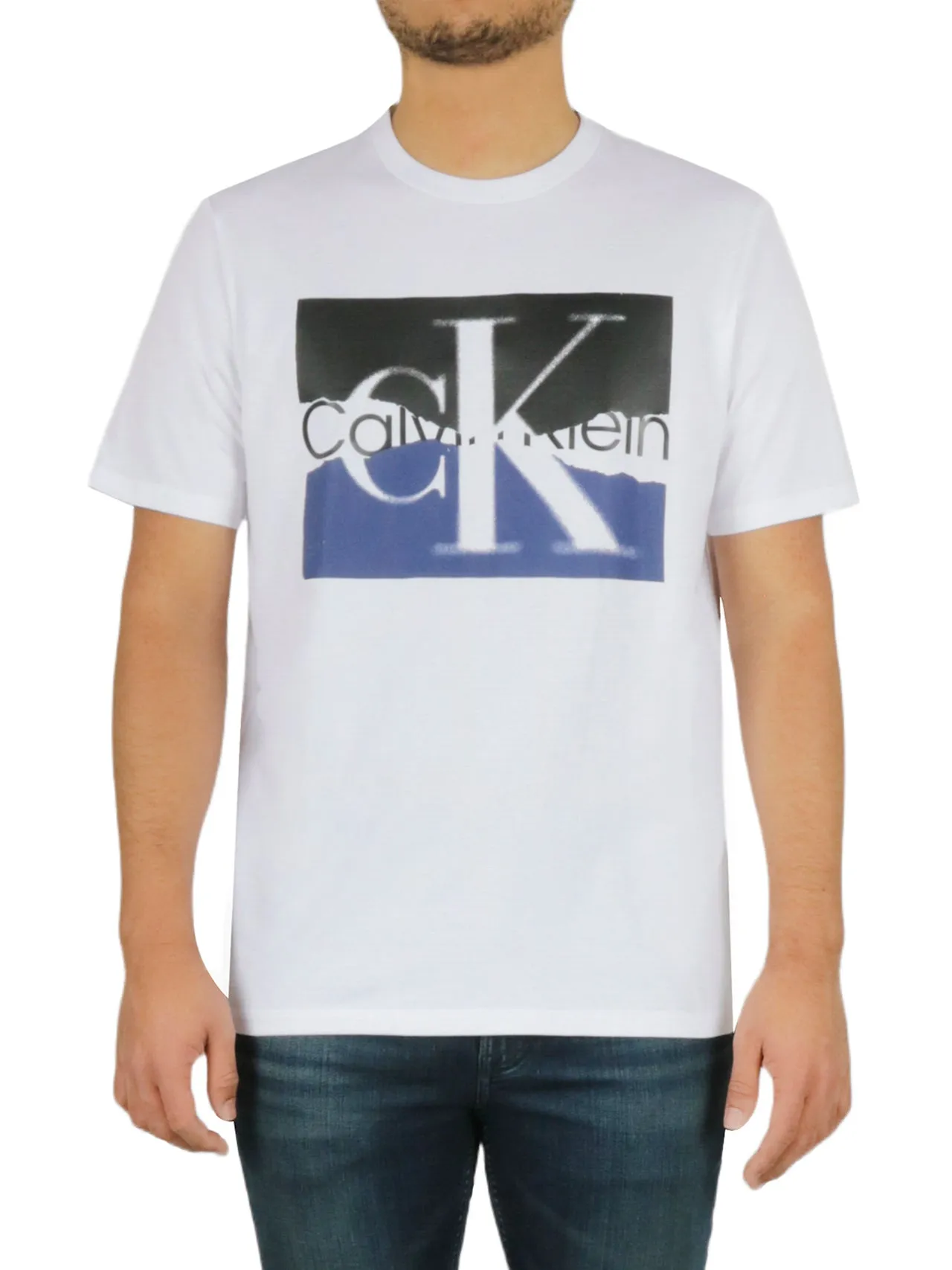 Customer Favorite Short Sleeves Torn Logo Crew Tee  Going Fast!