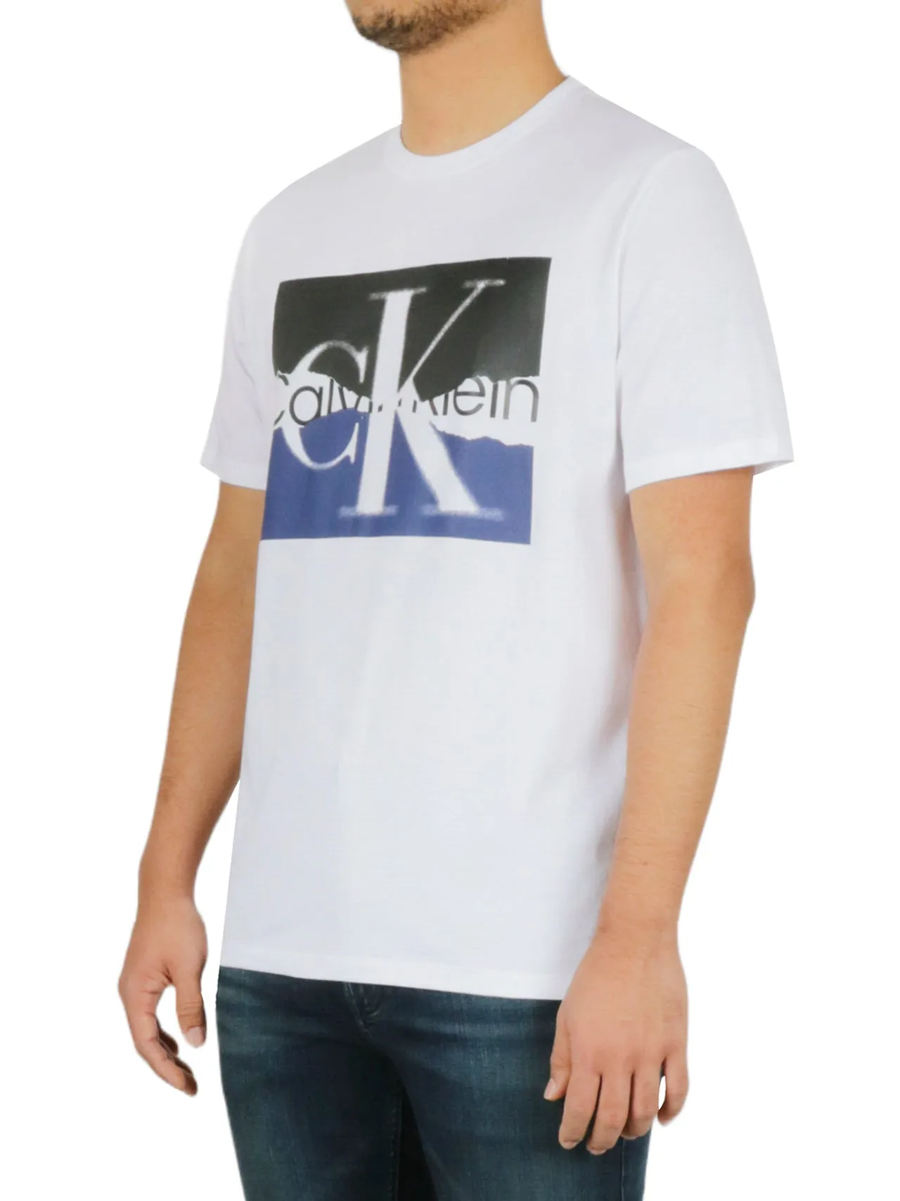 Customer Favorite Short Sleeves Torn Logo Crew Tee  Going Fast!