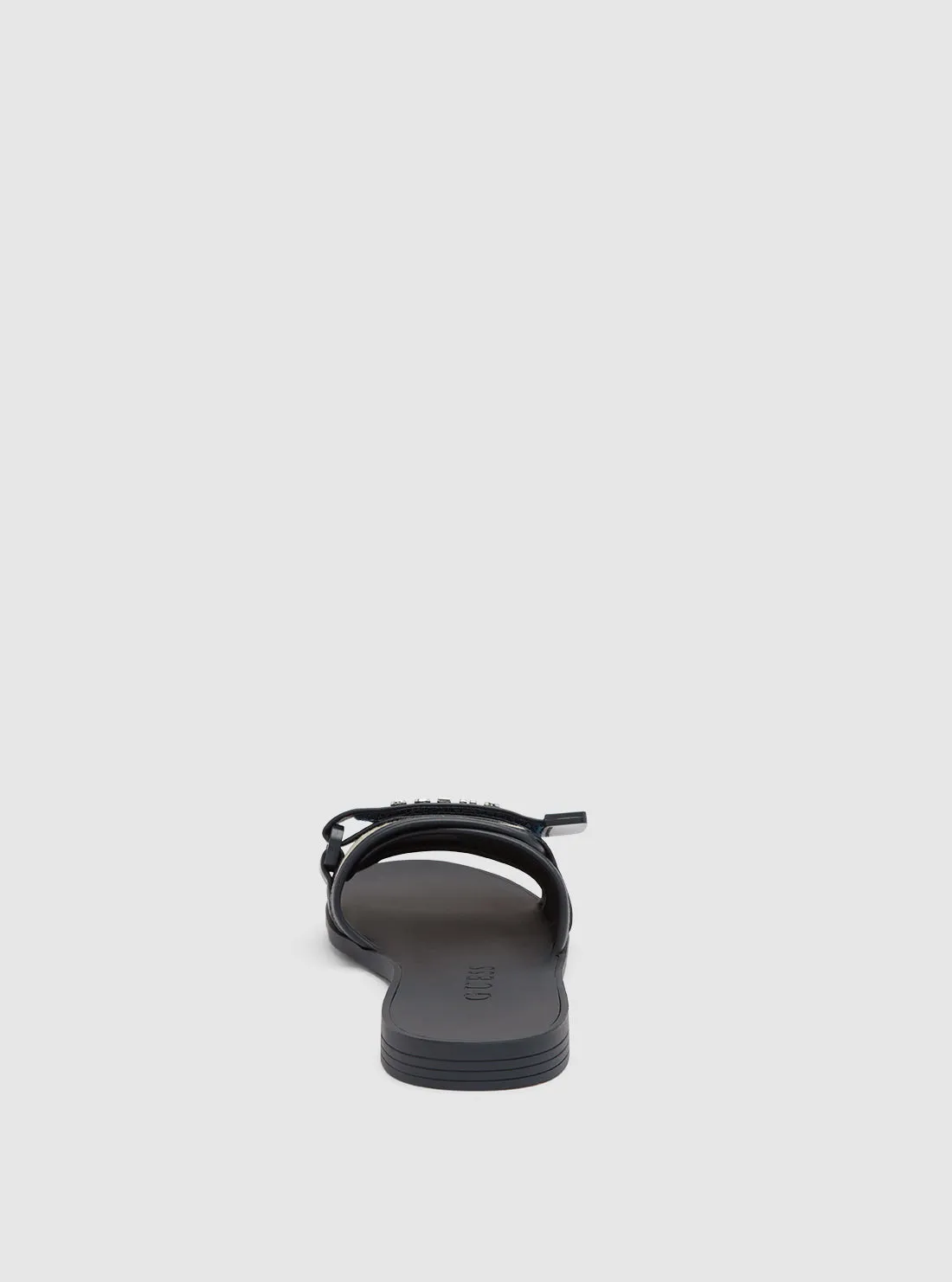 Dark Blue Elyze Slide Sandals Guess