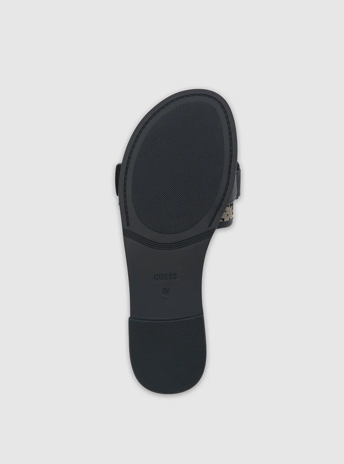 Dark Blue Elyze Slide Sandals Guess
