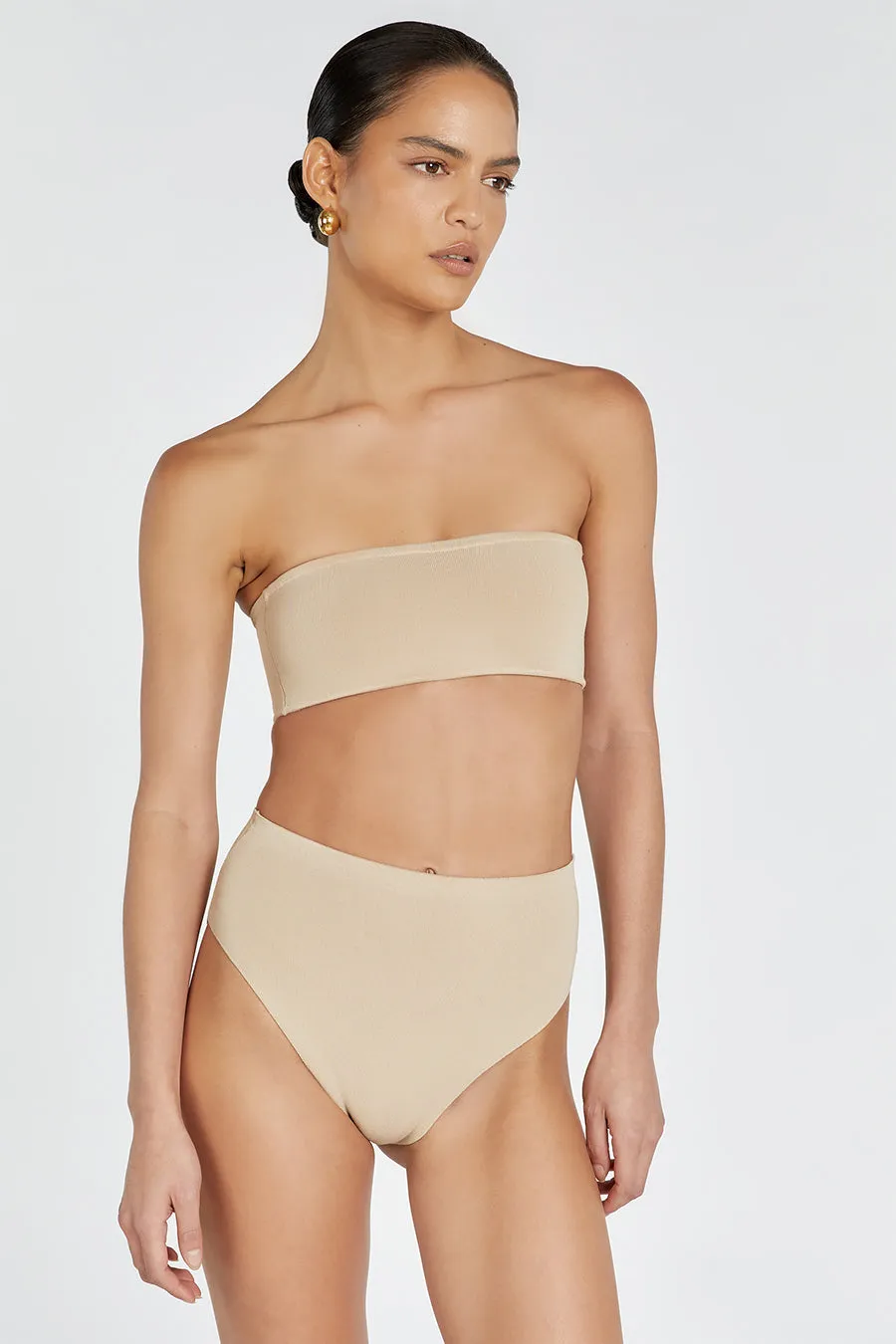 Dissh BASE BEIGE BANDEAU TOP