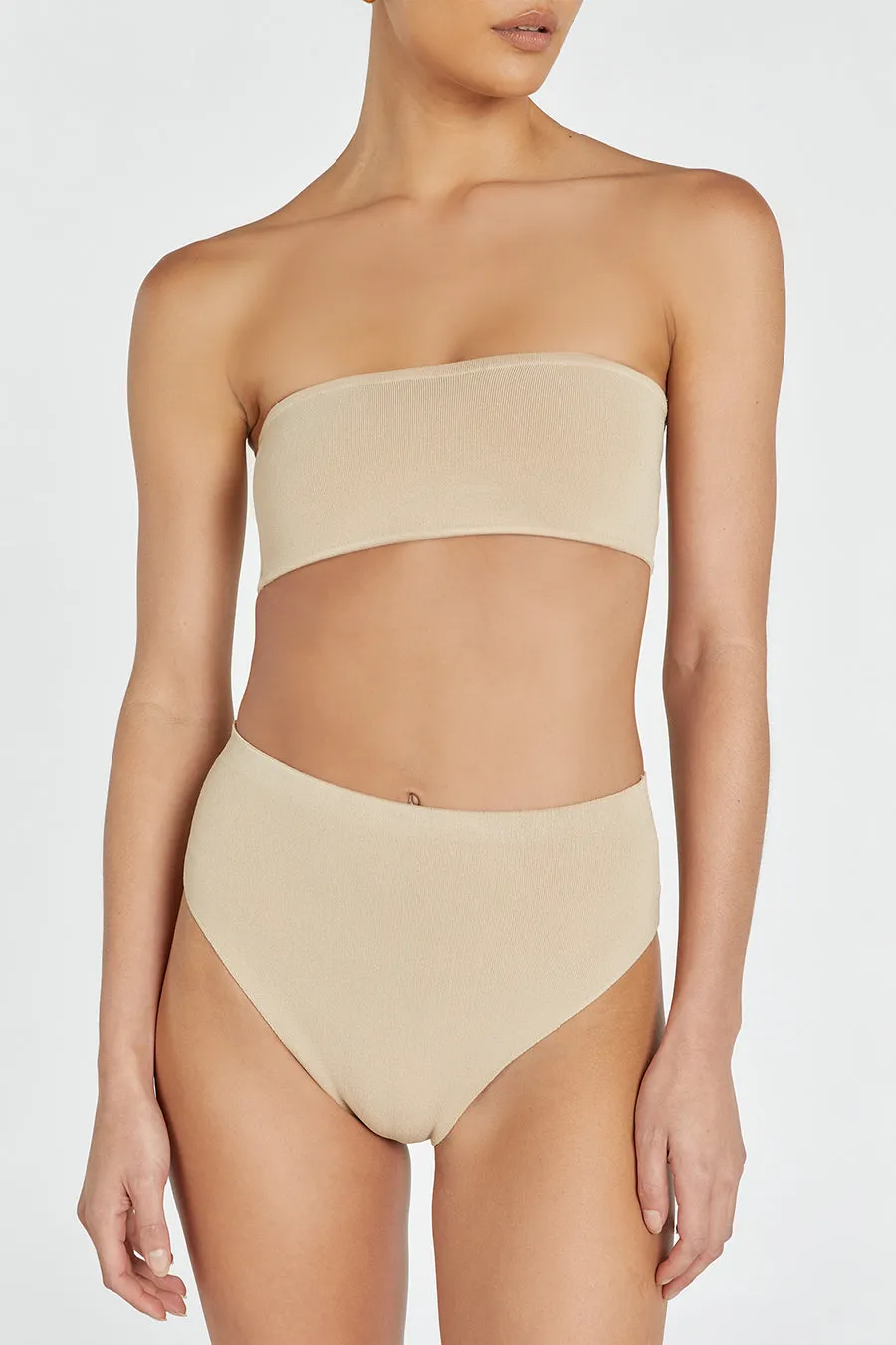Dissh BASE BEIGE BANDEAU TOP