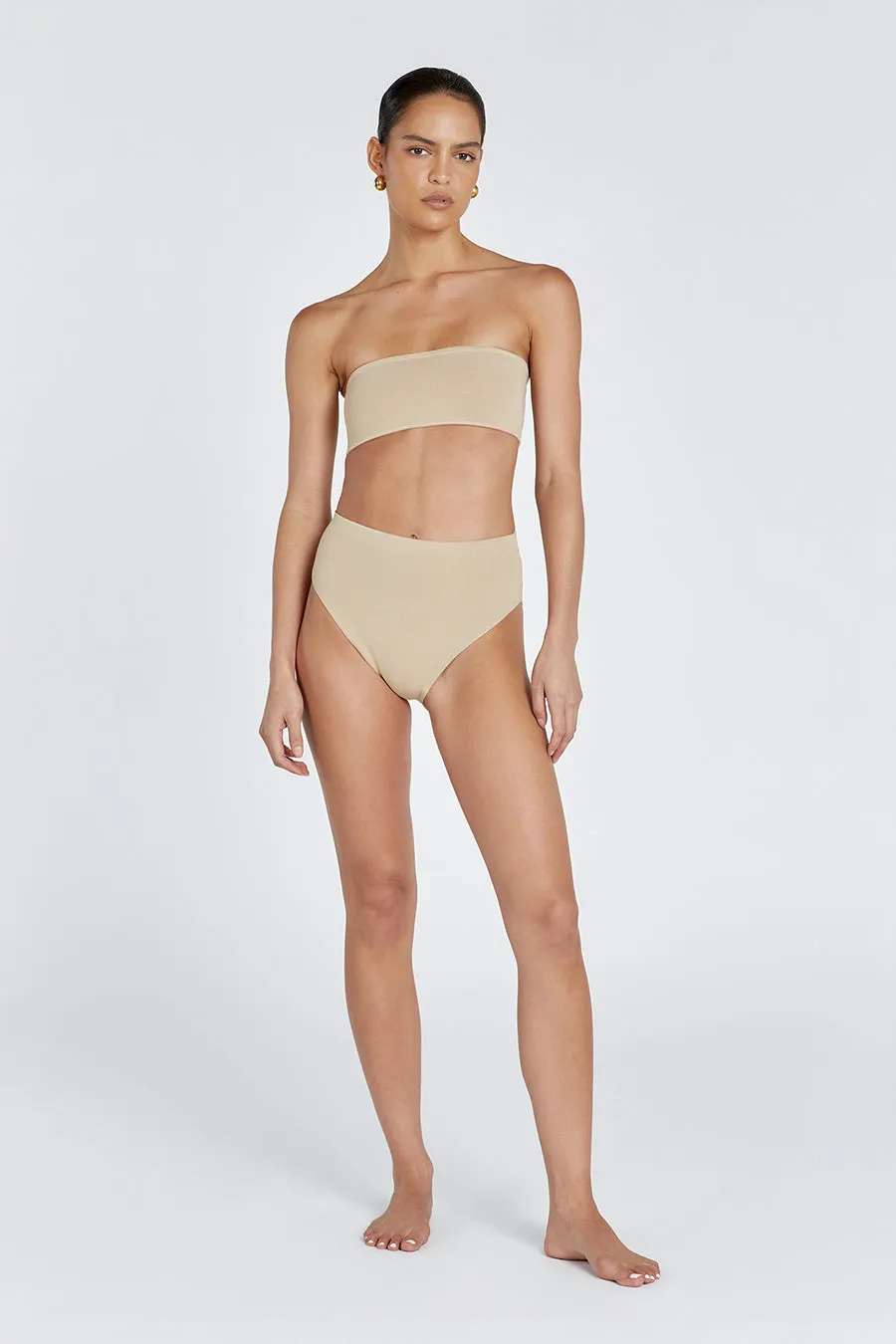 Dissh BASE BEIGE BANDEAU TOP